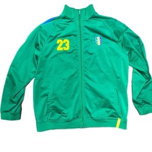 Vintage Brasil Soccer Sweatshirt Zip up